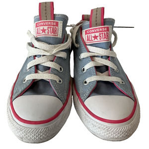 Converse Chuck Taylor, All Star Blue Pink Low Top Sneaker Girls Kids Size 1.5 Jr